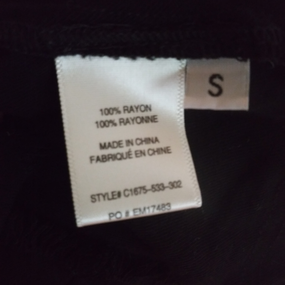 Cloth And Stone Lace Up Black Popover Top - Picture 6 of 6
